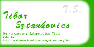 tibor sztankovics business card